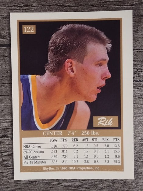 1990-91 SkyBox #122 Rik Smits