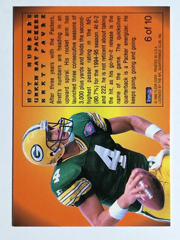 1995 Flair Hot Numbers #6 Brett Favre