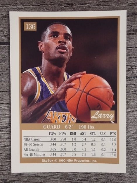 1990-91 SkyBox #136 Larry Drew