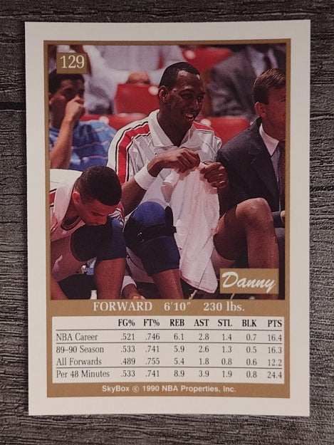1990-91 SkyBox #129 Danny Manning