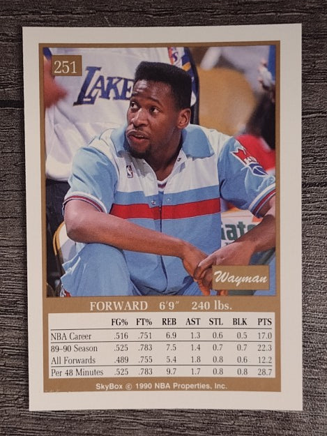1990-91 SkyBox #251 Wayman Tisdale