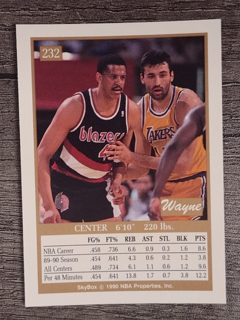 1990-91 SkyBox #232 Wayne Cooper