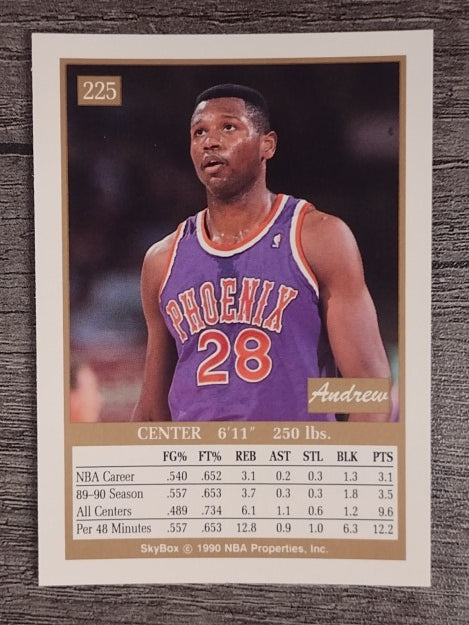 1990-91 SkyBox #225 Andrew Lang RC
