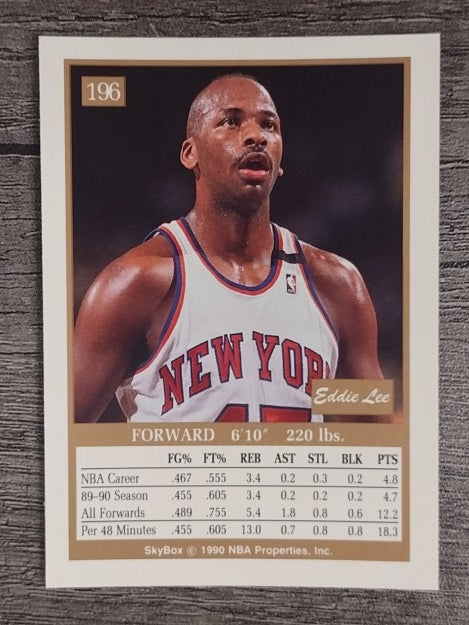 1990-91 SkyBox #196 Eddie Lee Wilkins