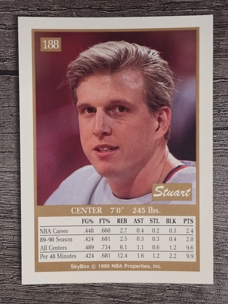1990-91 SkyBox #188 Stuart Gray