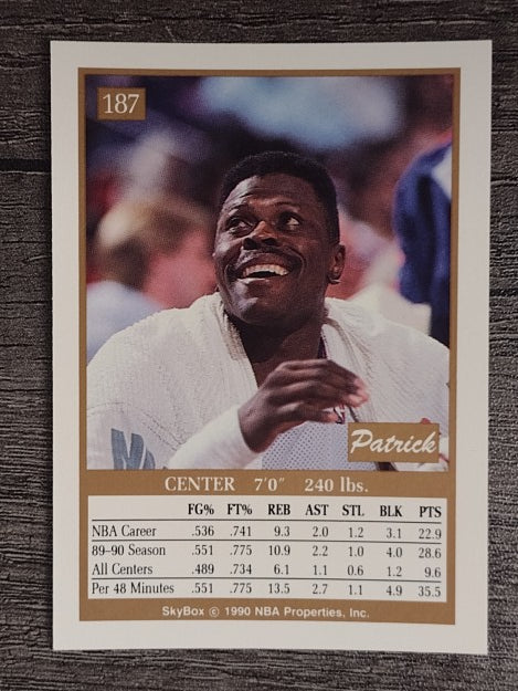 1990-91 SkyBox #187 Patrick Ewing