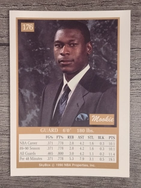 1990-91 SkyBox #176 Mookie Blaylock RC