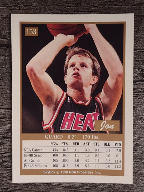1990-91 SkyBox #153 Jon Sundvold