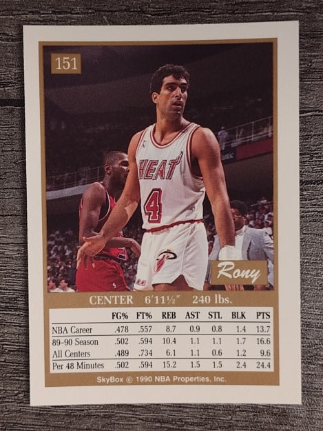 1990-91 SkyBox #151 Rony Seikaly