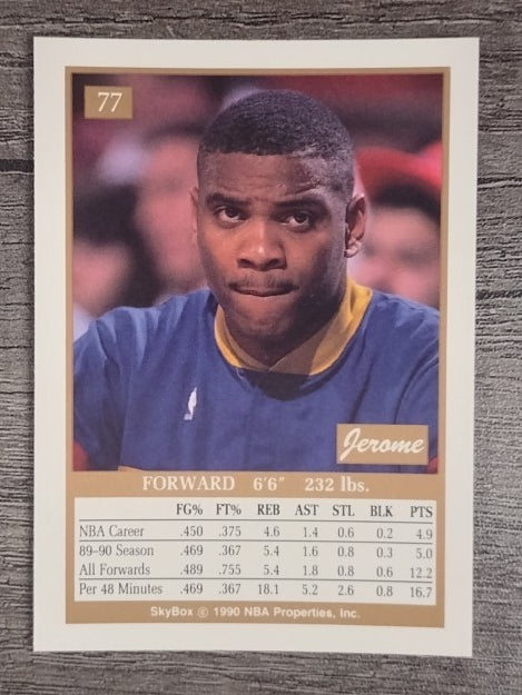 1990-91 SkyBox #77 Jerome Lane