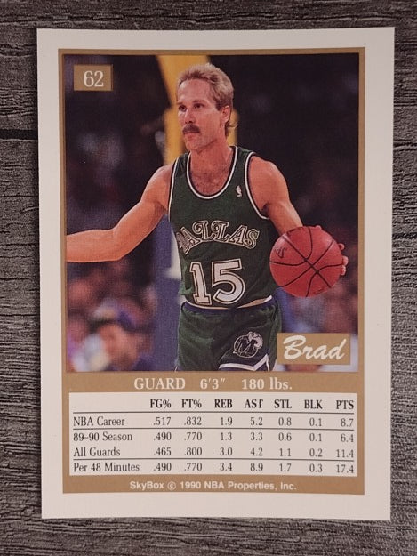 1990-91 SkyBox #62 Brad Davis