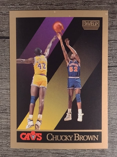 1990-91 SkyBox #49 Chucky Brown RC