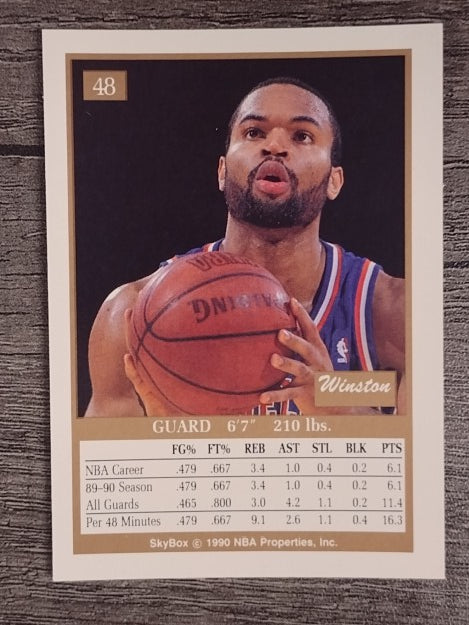 1990-91 SkyBox #48 Winston Bennett