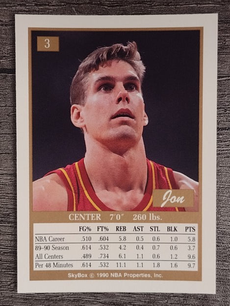 1990-91 SkyBox #3 Jon Koncak