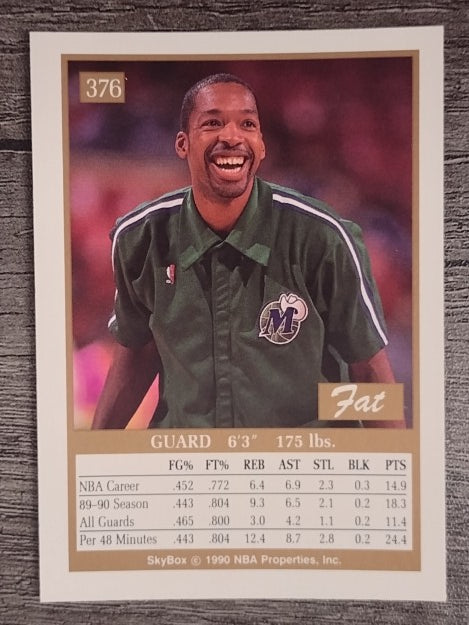 1990-91 SkyBox #376 Lafayette Lever