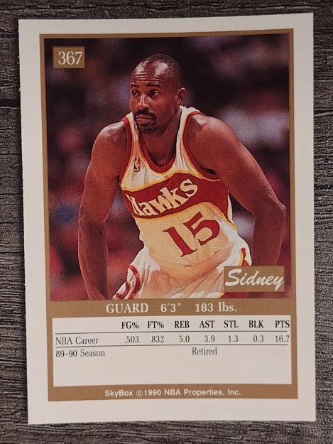 1990-91 SkyBox #367 Sidney Moncrief