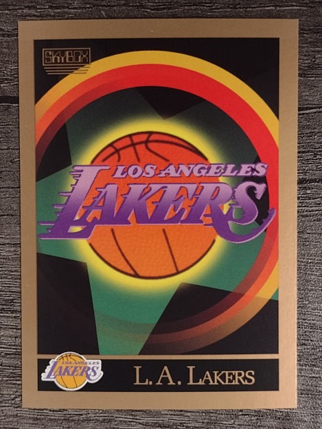 1990-91 SkyBox #340 Los Angeles Lakers TC