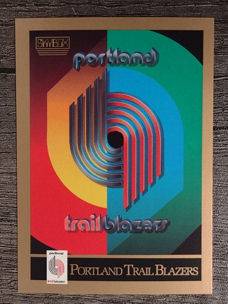 1990-91 SkyBox #349 Portland Trail Blazers TC