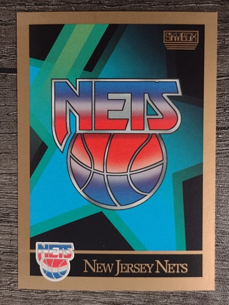 1990-91 SkyBox #344 New Jersey Nets TC