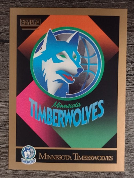1990-91 SkyBox #343 Minnesota Timberwolves TC
