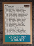 1990-91 SkyBox #421 Checklist 1