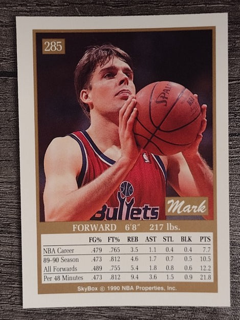 1990-91 SkyBox #285 Mark Alarie