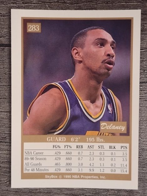 1990-91 SkyBox #283 Delaney Rudd