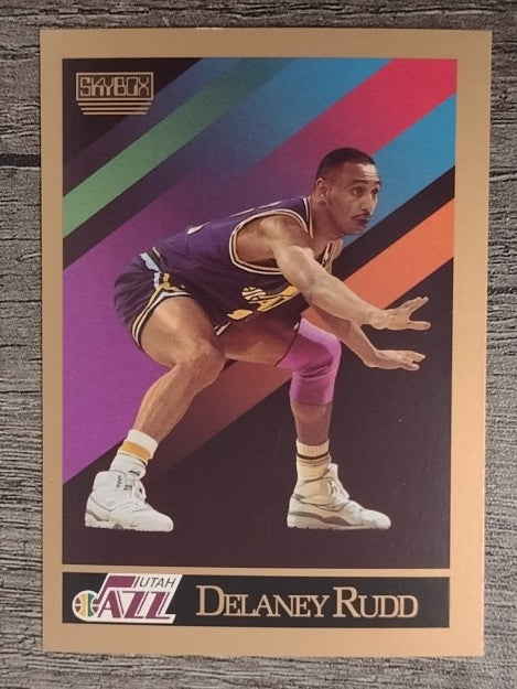 1990-91 SkyBox #283 Delaney Rudd