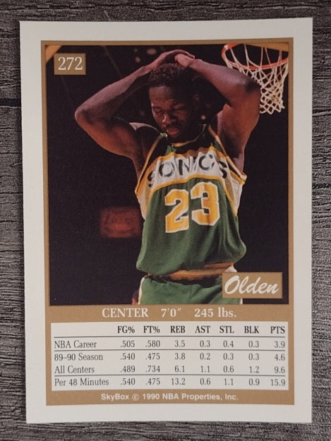 1990-91 SkyBox #272 Olden Polynice