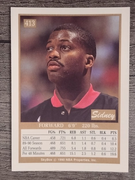 1990-91 SkyBox #413 Sidney Green