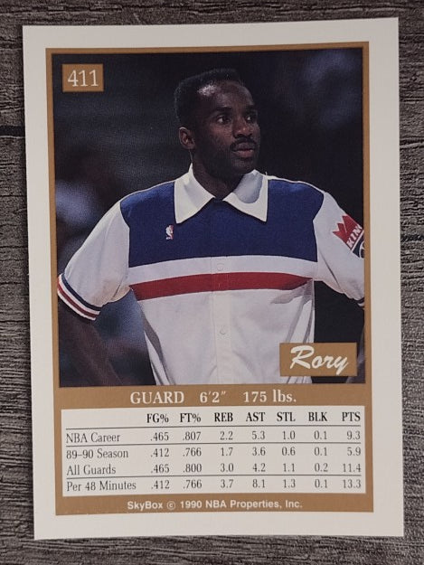 1990-91 SkyBox #411 Rory Sparrow