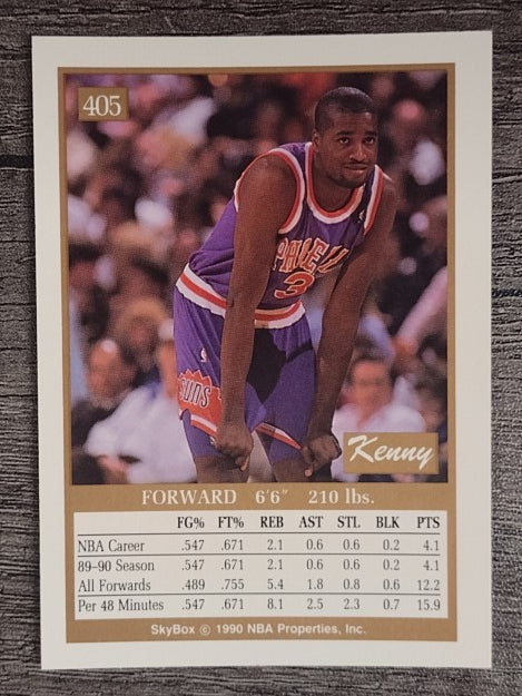 1990-91 SkyBox #405 Kenny Battle RC