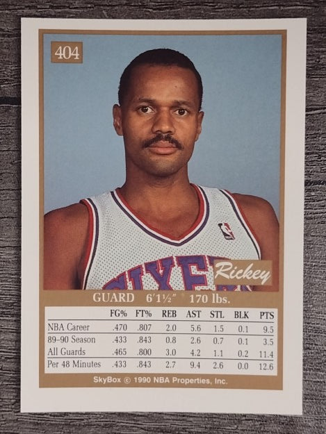 1990-91 SkyBox #404 Rickey Green