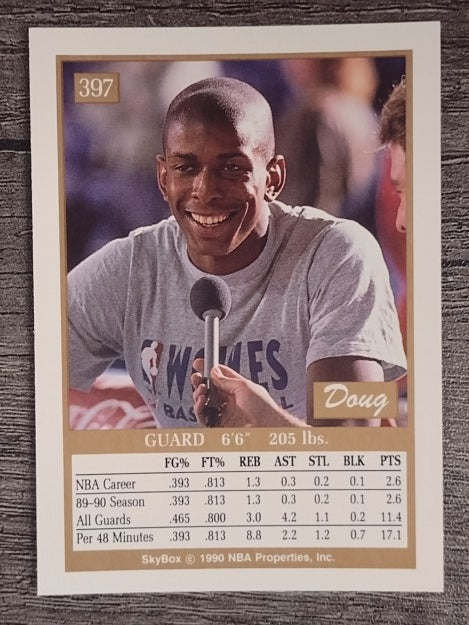 1990-91 SkyBox #397 Doug West RC