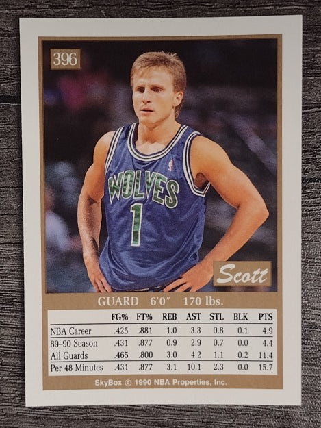 1990-91 SkyBox #396 Scott Brooks