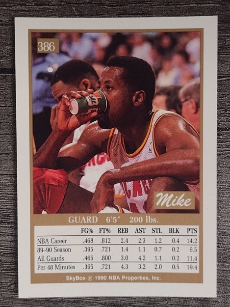 1990-91 SkyBox #386 Mike Woodson