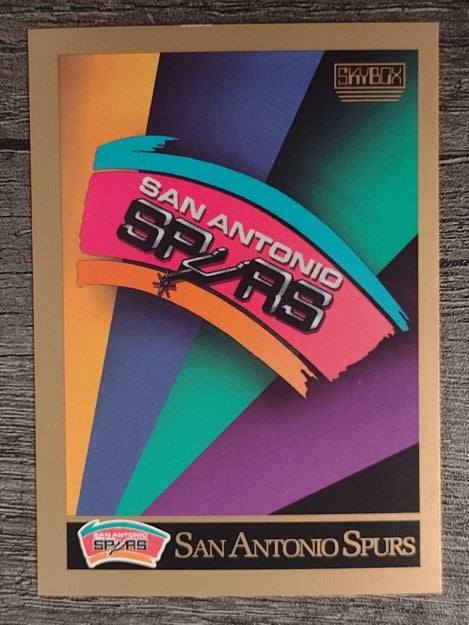 1990-91 SkyBox #351 San Antonio Spurs TC