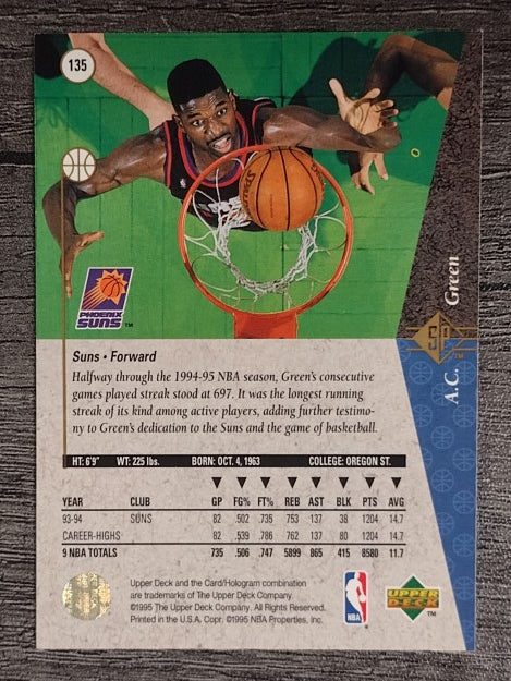 1994-95 SP #135 A.C. Green