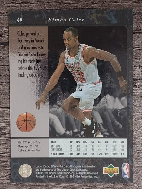 1995-96 SP #69 Bimbo Coles