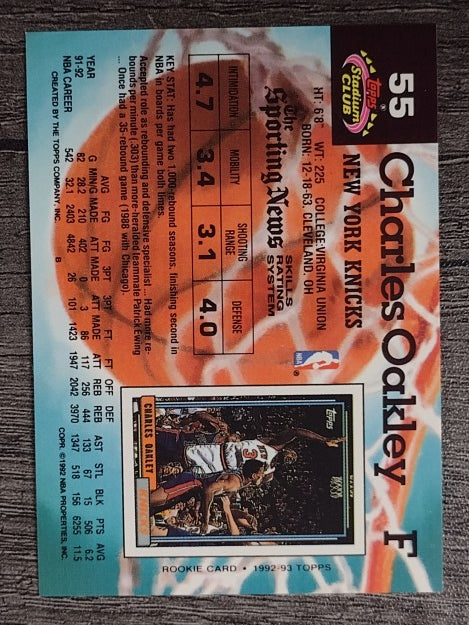 1992-93 Stadium Club #55 Charles Oakley