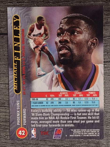 1996-97 Stadium Club #42 Michael Finley