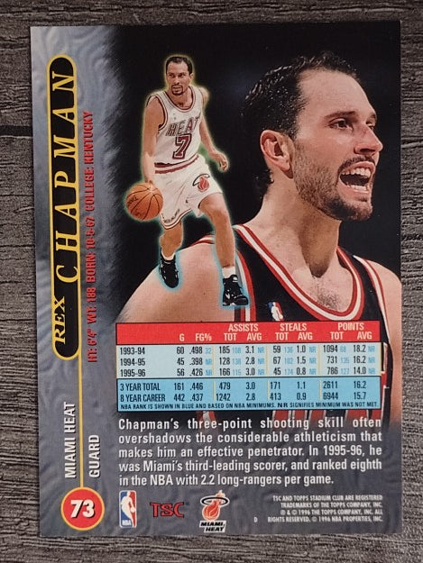 1996-97 Stadium Club #73 Rex Chapman