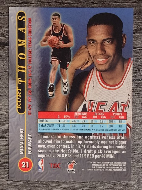 1996-97 Stadium Club #21 Kurt Thomas