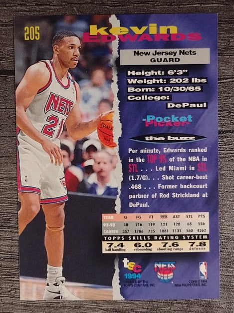 1993-94 Stadium Club #205 Kevin Edwards