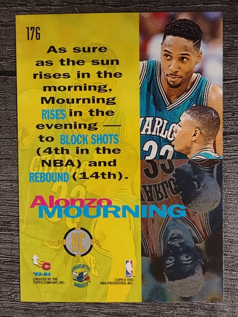 1993-94 Stadium Club #176 Alonzo Mourning HC