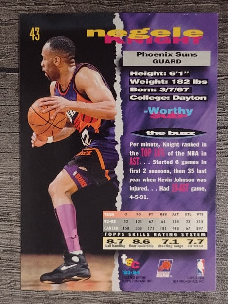 1993-94 Stadium Club #43 Negele Knight