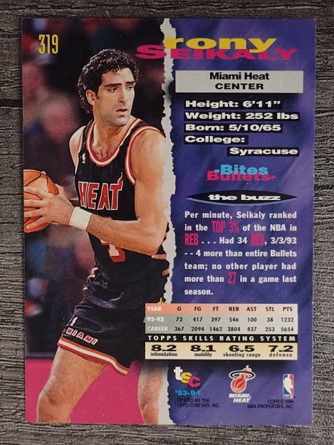 1993-94 Stadium Club #319 Rony Seikaly