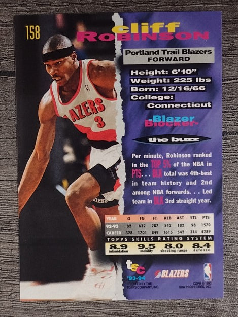 1993-94 Stadium Club #158 Clifford Robinson