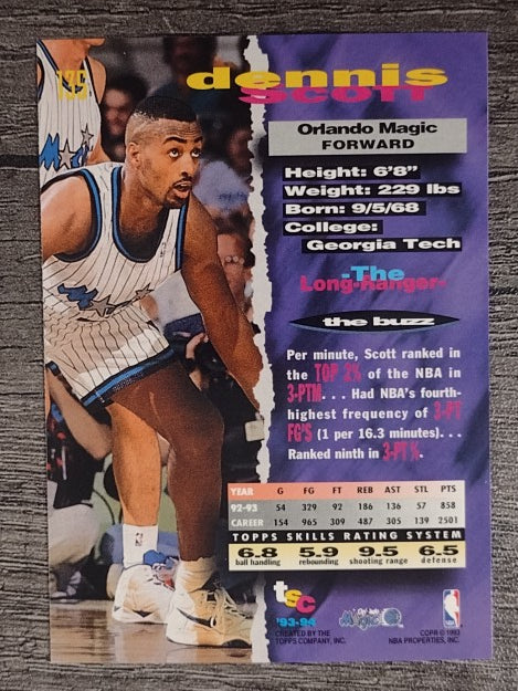 1993-94 Stadium Club #135 Dennis Scott