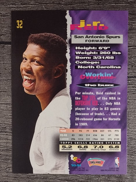 1993-94 Stadium Club #32 J.R. Reid